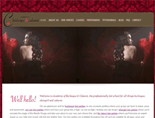 Tablet Screenshot of burlesqueandcabaret.com